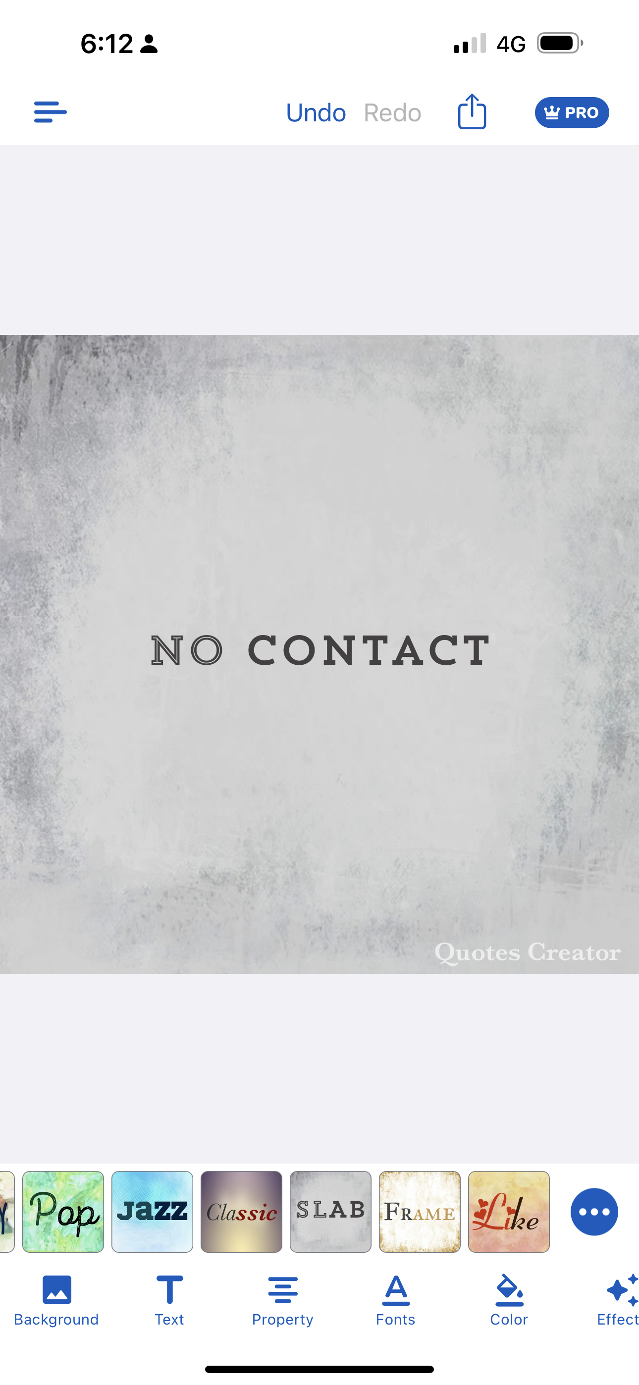 No contact